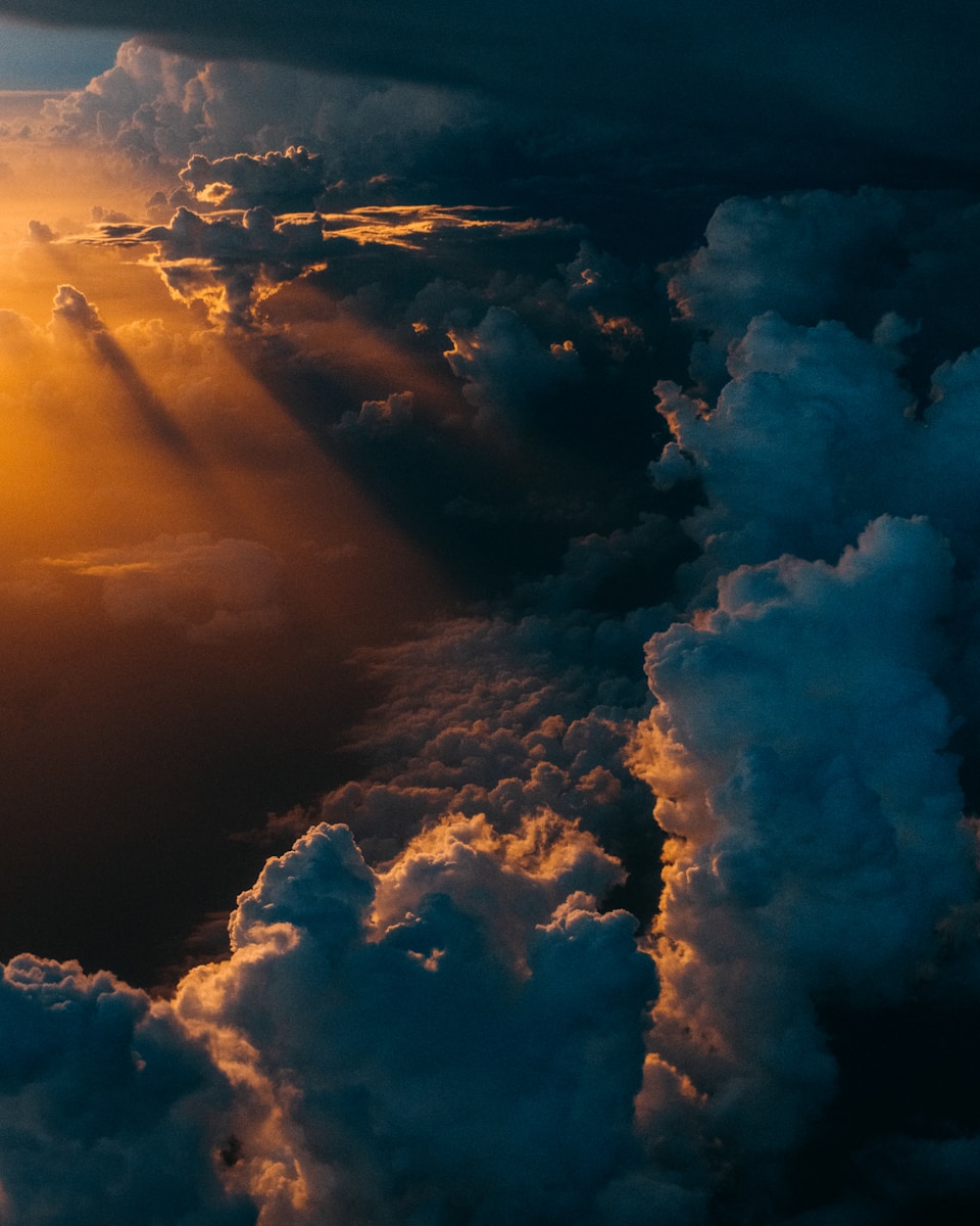 clouds during golden hour