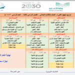 لغتي ثالث ابتدائي ف3 - توزيع لغتي ثالث ابتدائي الفصل الثالث الدراسي ف3 1443هـ pdf‏