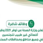 وزارة الصحة السعودية - وظائف وزارة الصحة السعودية 1446 تخصصات مطلوبة الوظائف